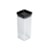 Mini Pote Hermético Quadrado Paramount Lumini Preto 240 ml