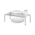Organizador Retangular Future Organizare Preto Fosco 15 x 44,5 x 20 cm
