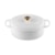 Panela Oval Le Creuset Signature Branca com Pegador Dourado 31 cm