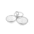 Porta Aperitivo Triplo Riva Sarezzo Aço Inox 28 x 27 x 15 cm