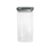 Porta Mantimento Quadrado Dynasty Tampa Plástica Cinza 1,4 litros