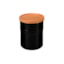 Pote com Tampa de Madeira Le Creuset Black Onyx 1,9 litros
