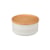 Pote com Tampa de Madeira Le Creuset Branco 420 ml