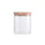 Pote Quadrado com Tampa Bambu Bono Home 700 ml