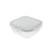 Pote Quadrado Raso com Tampa OIKOS Branco 2,2 litros