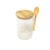 Pote Redondo com Tampa e Colher Bambu Bono Home 1000 ml