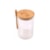 Pote Redondo com Tampa e Colher Bambu Bono Home 650 ml