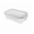 Pote Retangular Raso com Tampa OIKOS Branco 1520 ml