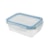Pote Retangular Raso com Tampa OIKOS Transparente 330 ml