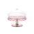 Prato para Bolo com Tampa e Pé Guzzini Vanity Aria Flamingo Pink 30 cm