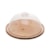 Queijeira Redonda com Tampa Lyor Bambu 23,5 x 23,5 x 10 cm