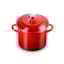 Stock Pot Le Creuset Pegador Aço Inox Vermelha 5,7 litros
