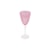 Taça para Agua Lodz Crystals Swiny Rosa 350 ml - Cada