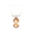 Taça para Água Ribeiro e Pavani Fizzy Transparente com Marrom 380 ml - Cada