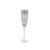 Taça para Champanhe Lodz Crystals Swiny Cinza 200 ml - Cada