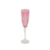 Taça para Champanhe Lodz Crystals Swiny Rosa 200 ml - Cada