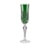 Taça para Champanhe Strauss 237 Folhas Overlay Verde Escuro 225 ml - Cada
