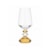 Taça para Vinho Ribeiro e Pavani Lumina com Base Facetada Âmbar 595 ml - Cada