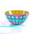 Tigela Bowl Guzzini Le Murrine Azul e Laranja 20 cm