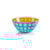Tigela Bowl Guzzini Le Murrine Azul e Laranja 25 cm