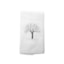 Toalha de Lavabo Cozibag Home Árvore Folhagem Branca 30 x 45 cm - Cada