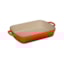 Travessa Retangular Funda Le Creuset Signature Laranja 37 cm