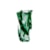 Vaso Aveiro Cristais D´Labone Verde Folha 28 x 14 x 14 cm