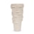 Vaso Decorativo Faces Mart em Cerâmica Off-White 50 x 25 cm