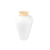 Vaso Lucatti Nara Branco com Rattan 43 x 28 cm