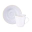 Xícara para Café com Pires Tramontina Mesh Filete Ouro 70 ml - Cada