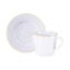Xícara para Chá com Pires Tramontina Mesh Filete Ouro 185 ml - Cada